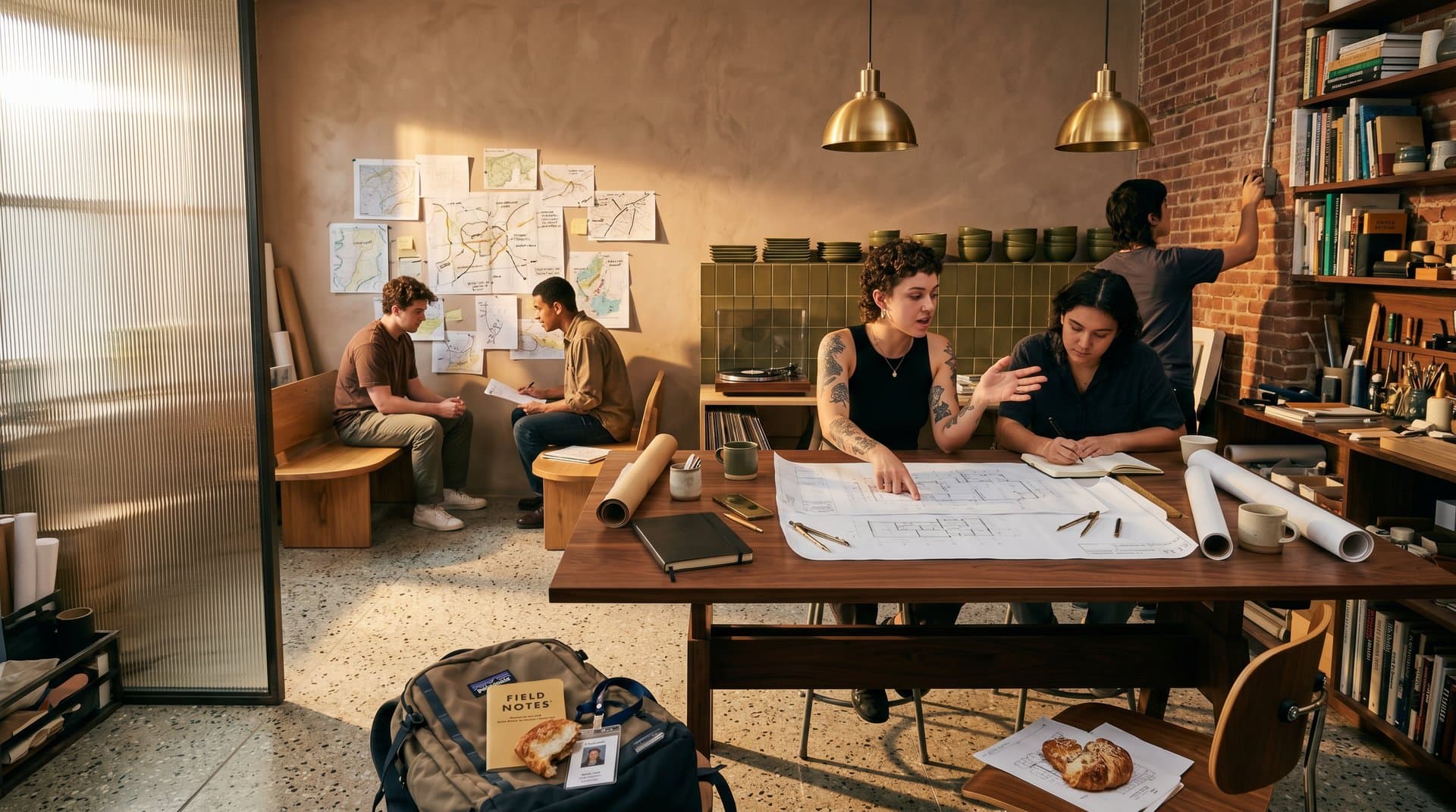 Brooklyn loft with handcrafted Gen Z design elements rejecting AI smart tech