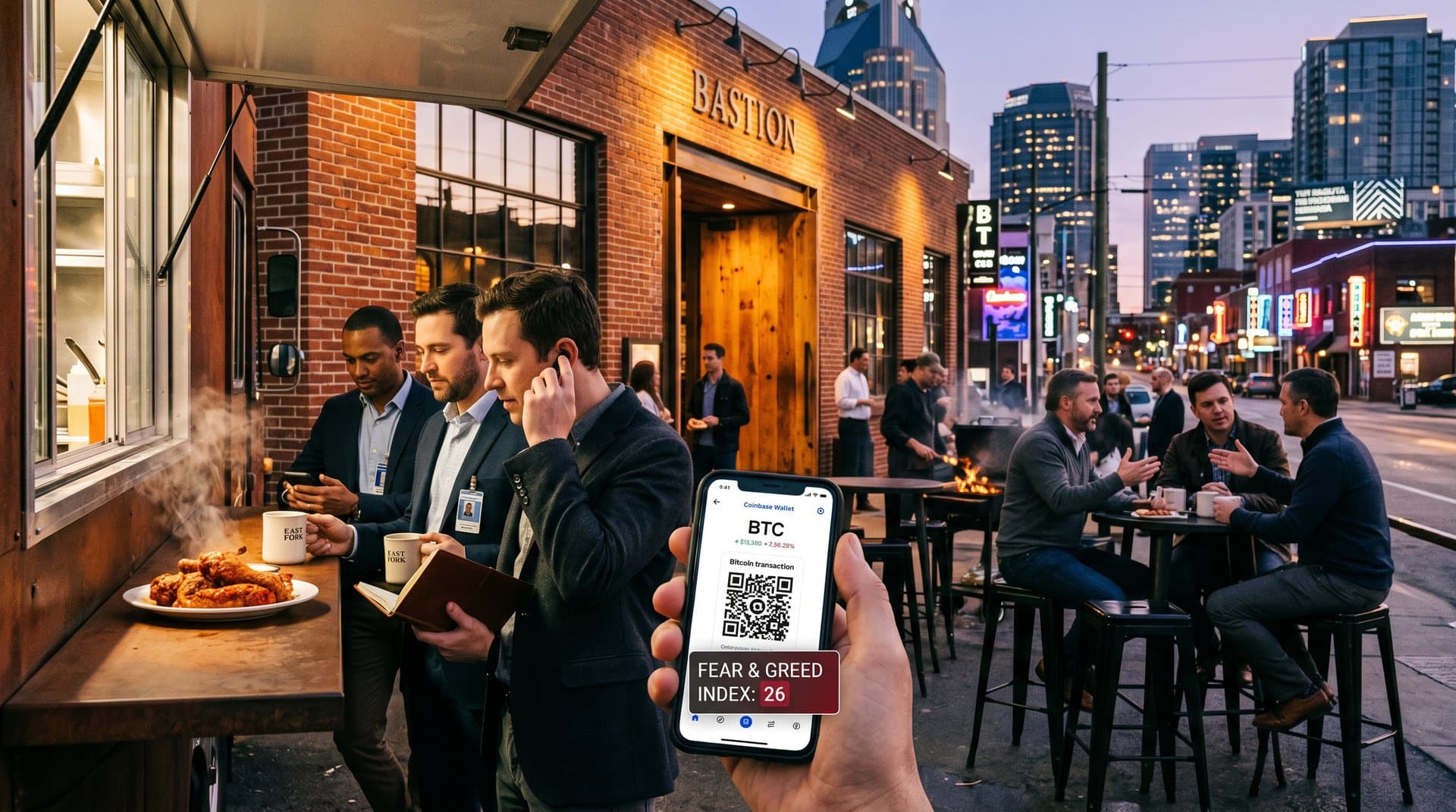 Nashville East End food scene shifts to digital wallets post-crypto ATM ban, BTC at $75,608