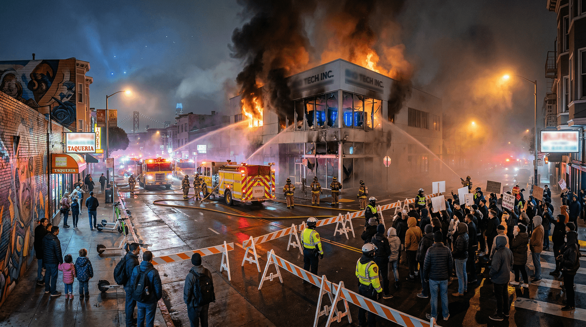 San Francisco AI Attack Slashes Traffic 28%, Fear Index Hits 21