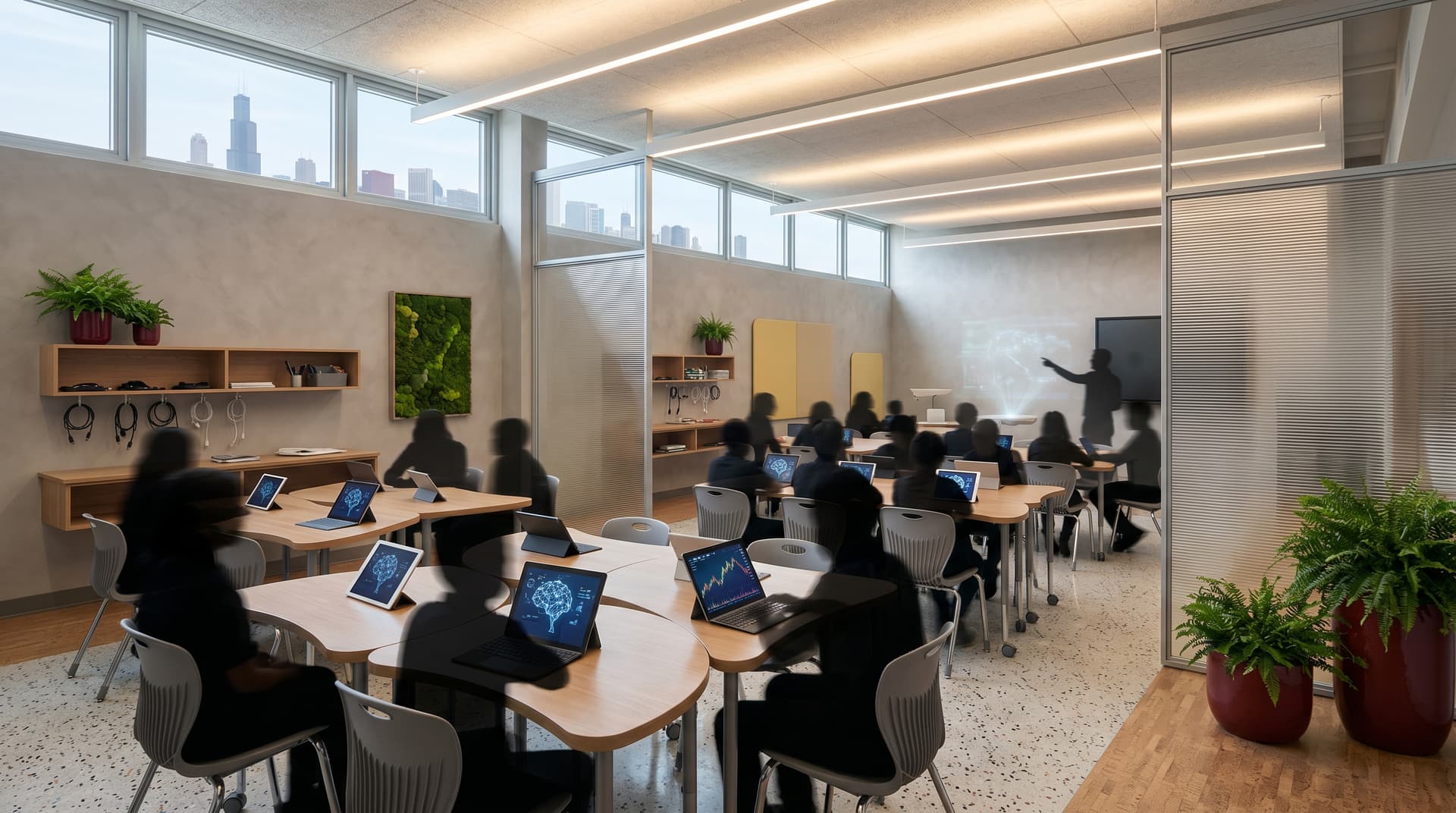 AI Chicago Classrooms Track BTC at $74K Amid Fear 21