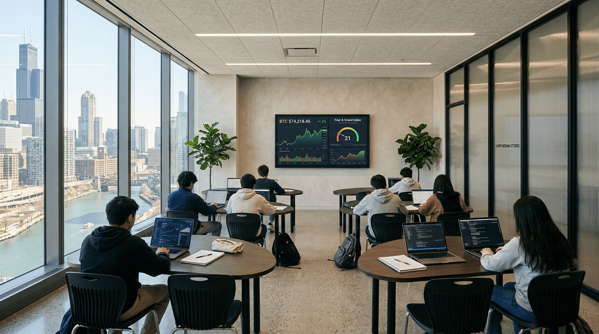 AI Chicago Classrooms Deploy BTC Tools at $74K Peak