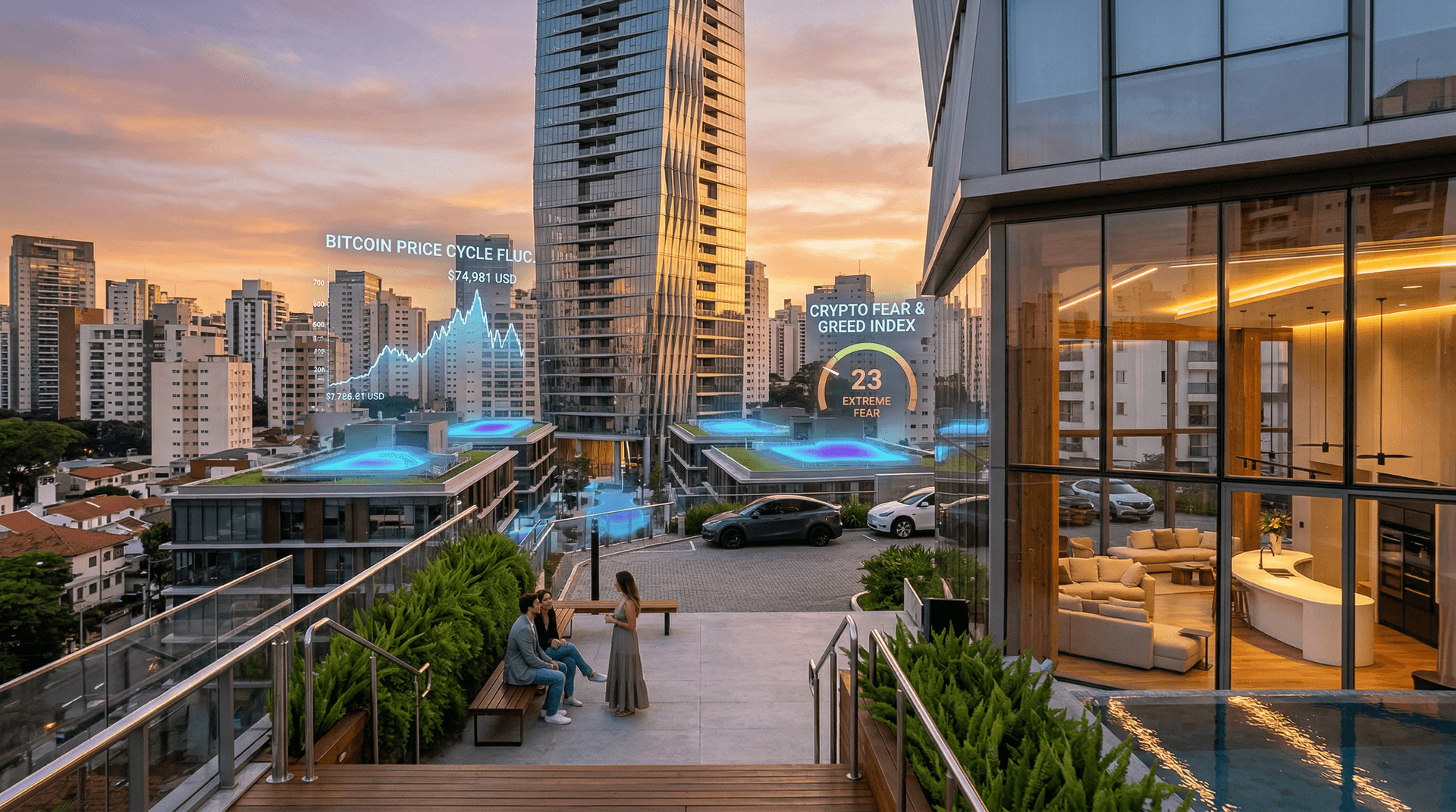 AI Real Estate Analytics Predict 85% Occupancy for 200m Towers as BTC Hits $74,981